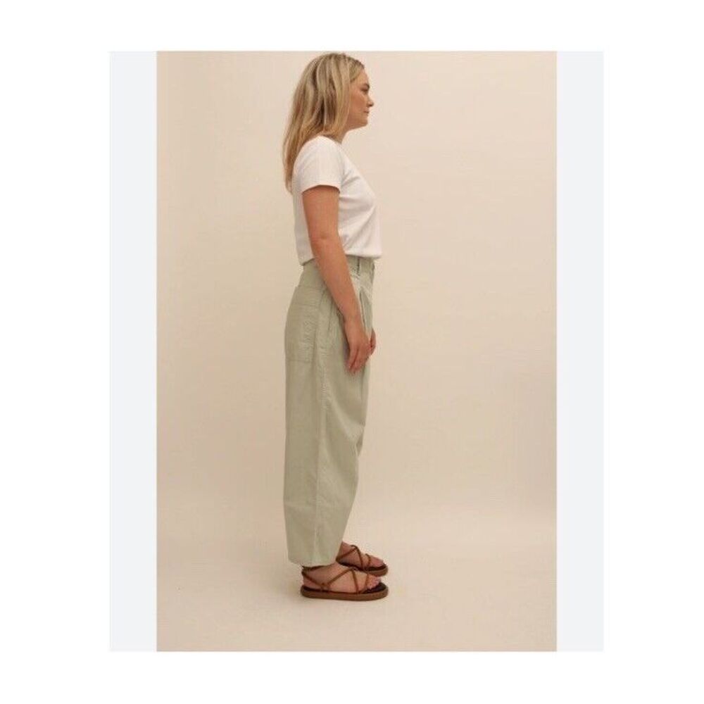 COS barrel leg trousers in light poplin